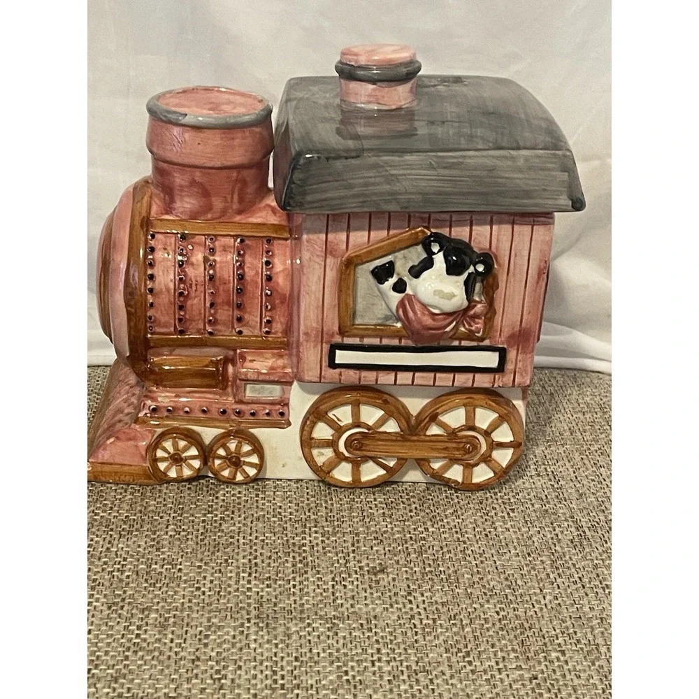 Vintage 1950s Happy Train Cookie Jar Sierra Vista Ceramics